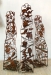 B. Laborcz Flóra - RÓMA I.- III. vörösréz 153x33x67cm. 136x32,5x60 cm., 125x33x46,5 cm. 2009-2010, (Térdeplő formák XX.-XXII.)