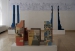 Szávoszt Katalin - Város  2012-2013. 32x28x58cm, 30x25x57cm, 39x30x58cm, 26x22x75cm. Festett, épített kerámia, perforált.
